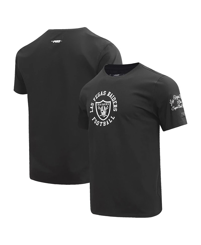 Men's Pro Standard Black Las Vegas Raiders Hybrid T-Shirt