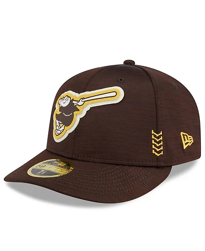 Men's New Era San Diego Padres 2024 Clubhouse Low Profile 59FIFTY Fitted Hat