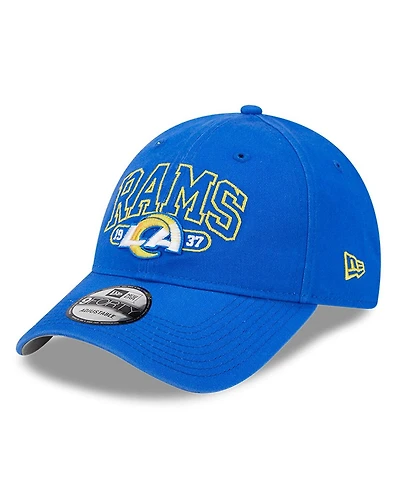 Men's New Era Royal Los Angeles Rams Outline 9FORTY Snapback Hat