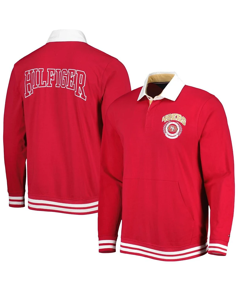 Men's Tommy Hilfiger Scarlet San Francisco 49ers Cody Long Sleeve Polo Shirt