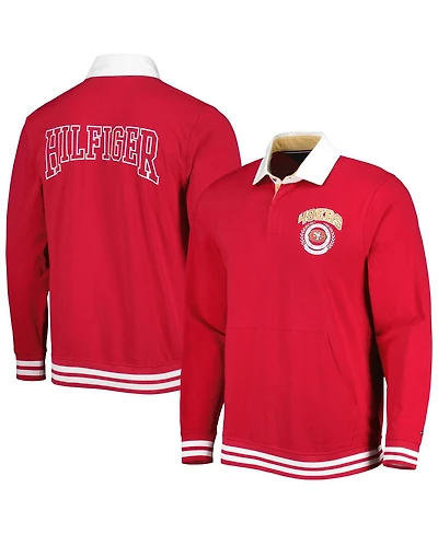 Men's Tommy Hilfiger Scarlet San Francisco 49ers Cody Long Sleeve Polo Shirt