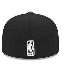 Men's New Era Black Brooklyn Nets 2024 Nba All-Star Game Rally Drive Checkerboard 59FIFTY Crown Fitted Hat