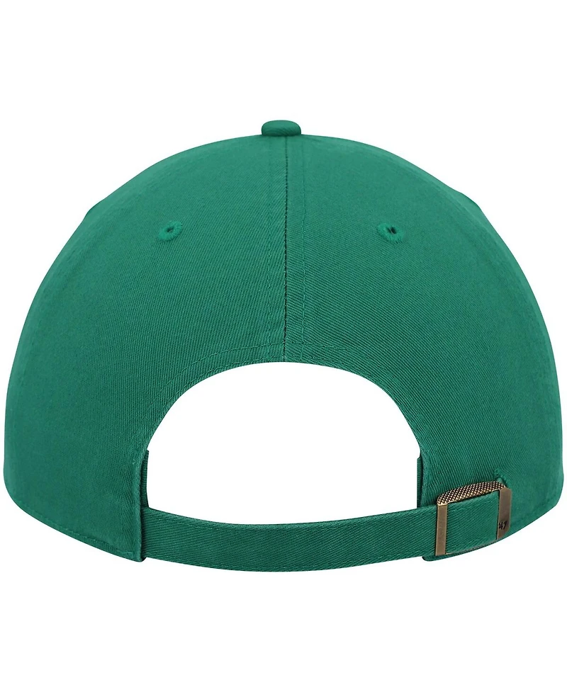 Men's '47 Brand Kelly Green Boston Celtics Clean Up Wordmark Adjustable Hat