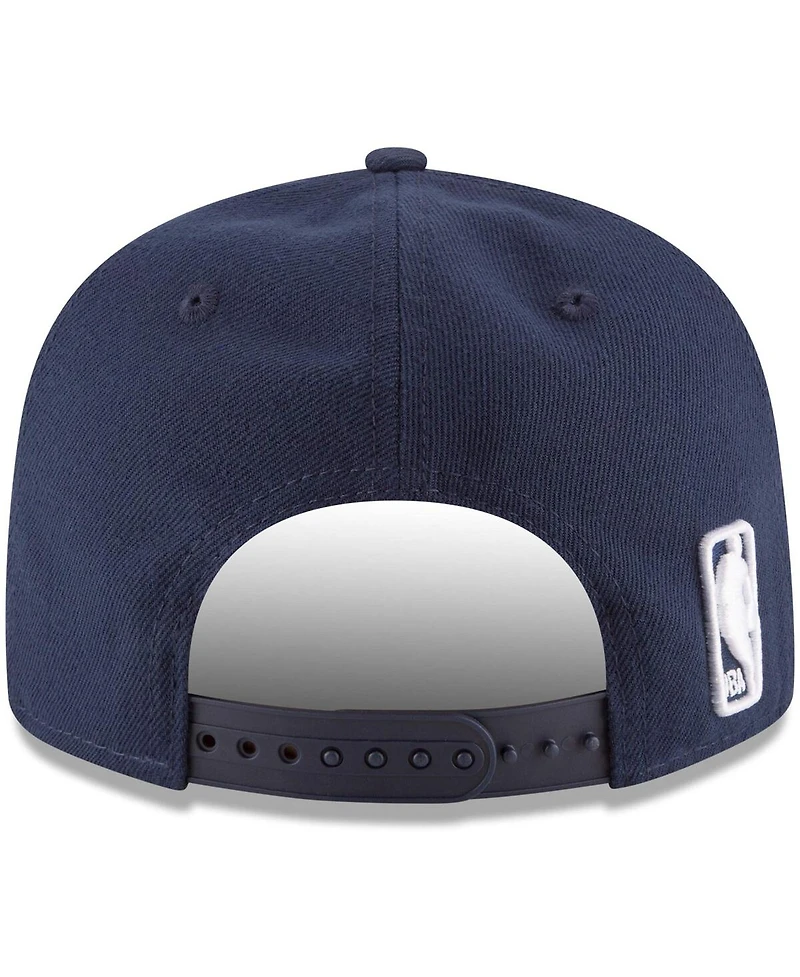 Men's New Era Navy Dallas Mavericks Official Team Color 9FIFTY Snapback Hat