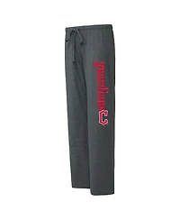 Women's Concepts Sport Charcoal, Navy Cleveland Guardians Meter Muscle Tank and Pants Sleep Set
