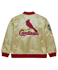 Men's Mitchell & Ness Gold St. Louis Cardinals Og 2.0 Lightweight Satin Full-Zip Jacket