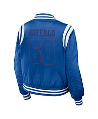 Women's Wear by Erin Andrews Royal Buffalo Bills Bomber Full-Zip Jacket