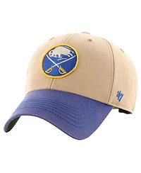 Men's '47 Brand Khaki, Royal Distressed Buffalo Sabres Dusted Sedgwick Mvp Adjustable Hat