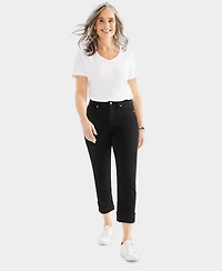 Style & Co Women's High-Rise Cuffed Capri Jeans, Exclusively at Macy's