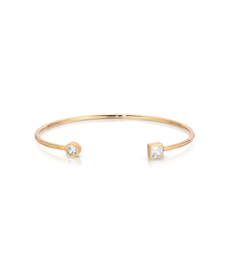 Ettika Crystal Shapes 18k Gold Plated Bracelet Cuff