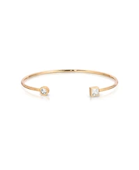 Ettika Crystal Shapes 18k Gold Plated Bracelet Cuff
