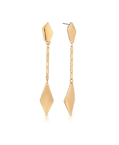 Ettika 18k Gold Plated Kite Drop Earrings