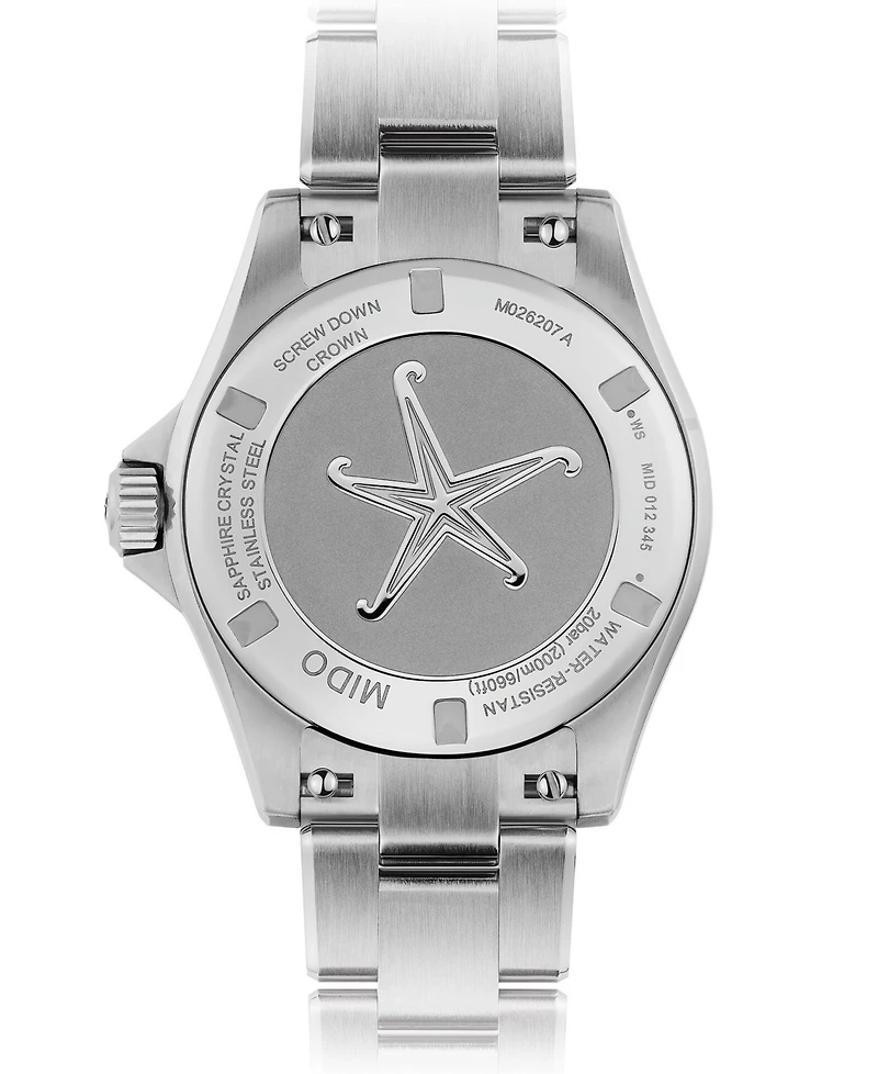 Mido Women's Swiss Automatic Ocean Star Stainless Steel Bracelet Watch 37mm