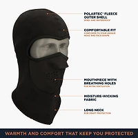 RefrigiWear Men's Arctic Clava - Thermal Balaclava with Polartec Fleece for Extreme Cold Protection