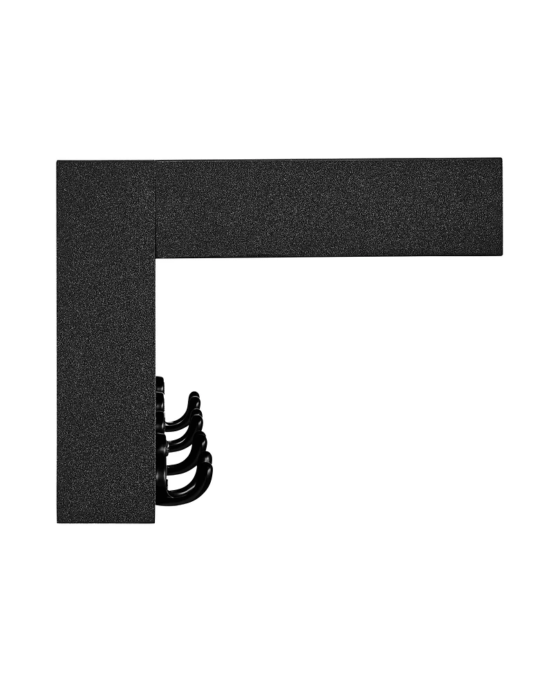Wall Mounted Entryway Coat Rack with Decorative Ledge Shelf and Hooks