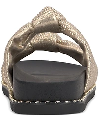 Jessica Simpson Women's Caralyna Rhinestone Knotted Footbed Sandals