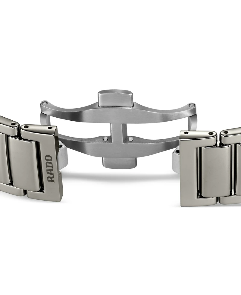Rado Unisex Swiss Automatic True Gray Plasma Titanium Bracelet Watch 40mm