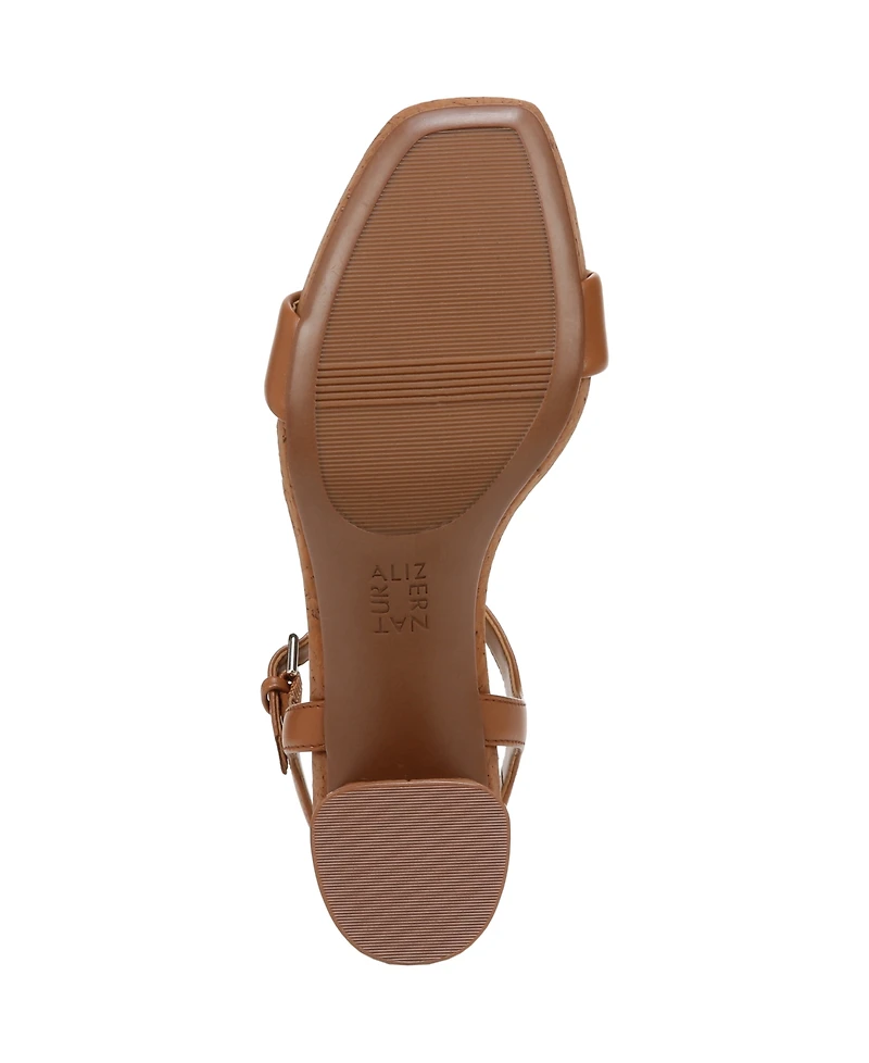 Naturalizer Women's Izzy Ankle Strap Low-Heel Dress Sandals