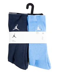 Jordan Big Kids' Everyday Essentials Crew Socks, 6-Pack
