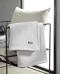 Vera Wang Waffleweave Cotton Reversible Blanket, Full/Queen