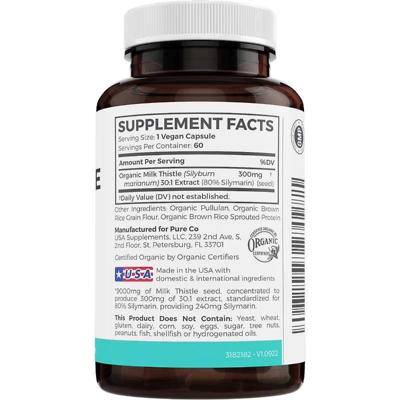 Milk Thistle Capsules - 80% Silymarin