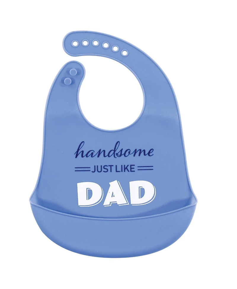 Hudson Baby Boys Hassle-Free Silicone Mealtime Bibs