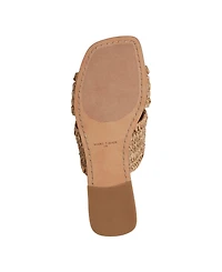 Marc Fisher Ltd Women's Narda Square Toe Flat Sandals