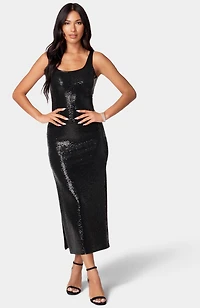 Bebe Women's Disco Dot Tank Dress