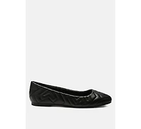 janice quilted ballerina flats