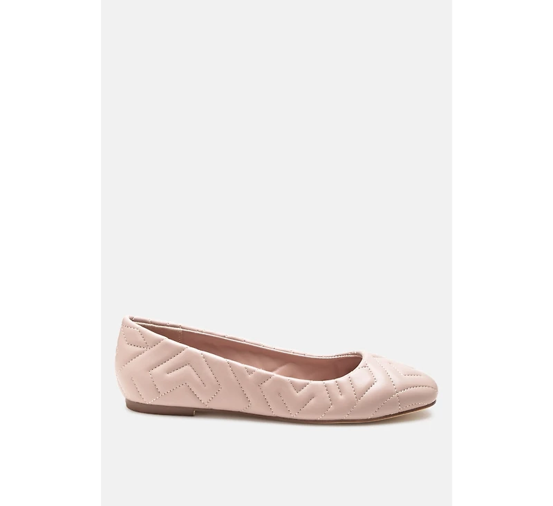 janice quilted ballerina flats