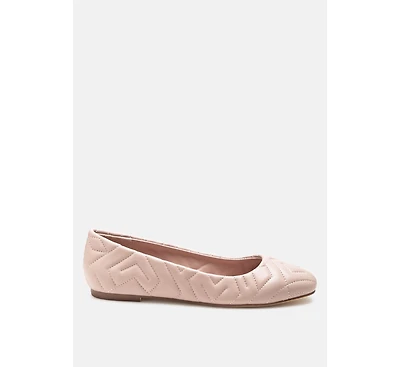 janice quilted ballerina flats