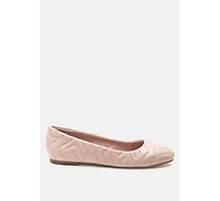 janice quilted ballerina flats