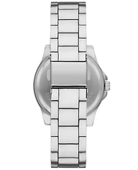 Folio Women's Three Hand Silver-Tone Alloy Watch 33mm Gift Set
