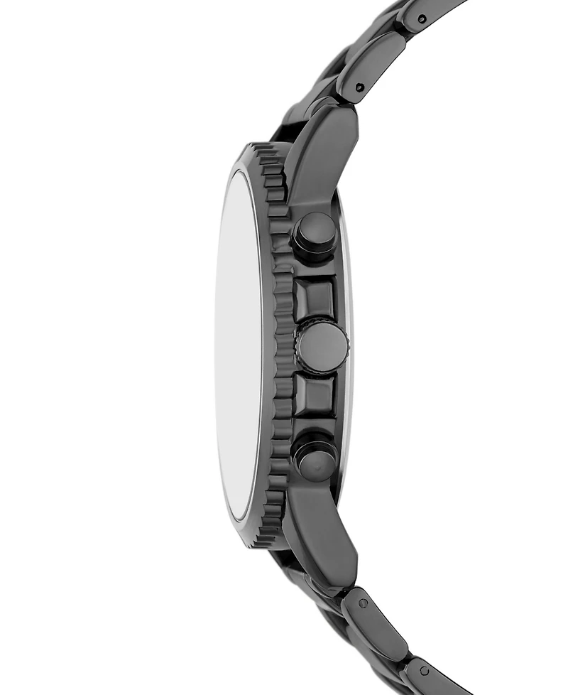 Folio Men's Three Hand Gunmetal Alloy Watch 36mm Gift Set