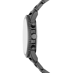 Folio Men's Three Hand Gunmetal Alloy Watch 36mm Gift Set