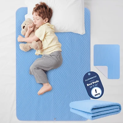 Clovercat 1-Pack Ergonomic Waterproof Baby Crib Mattress Protector Pad