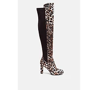 fauna knee high block heeled boots