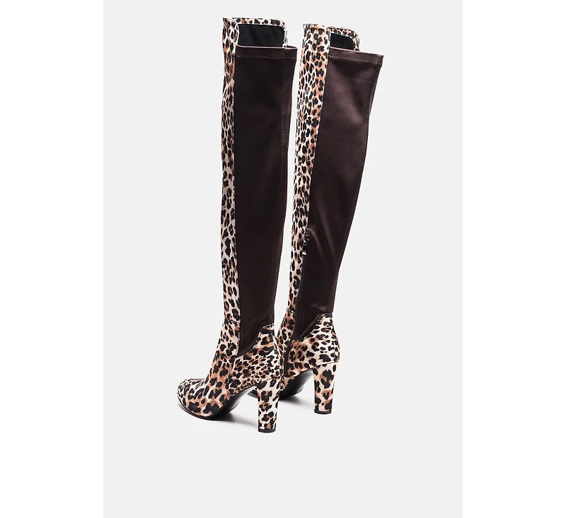 fauna knee high block heeled boots