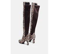 fauna knee high block heeled boots