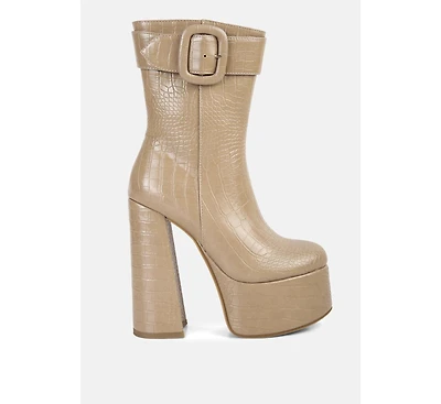 Bumpy Platform Bootie Women