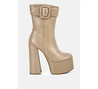 Bumpy Platform Bootie Women