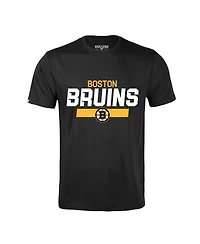 Men's LevelWear David Pastrnak Black Boston Bruins Richmond Player Name and Number T-shirt