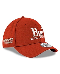 Men's New Era Scarlet Hendrick Motorsports Budweiser 39THIRTY Flex Hat