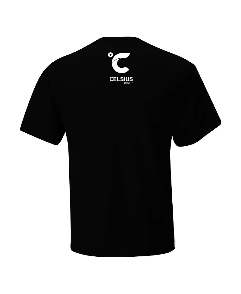 Men's Checkered Flag Sports Black Corey LaJoie Celsius Car T-shirt