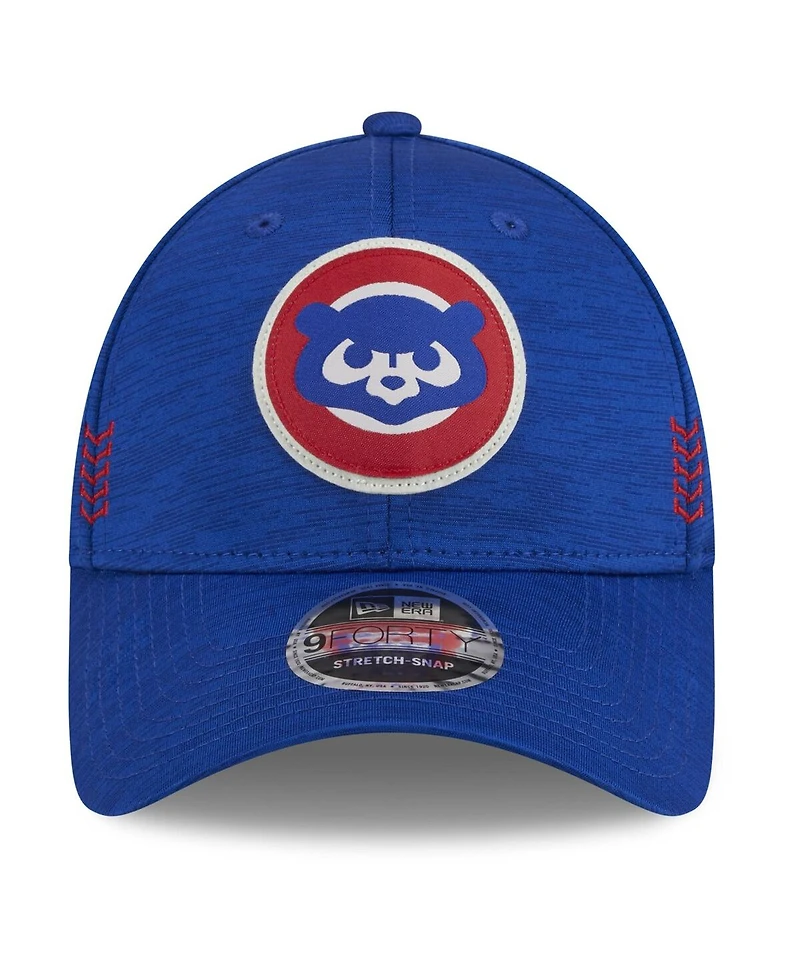 Men's New Era Royal Chicago Cubs 2024 Clubhouse 9FORTY Adjustable Hat