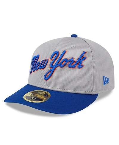 Men's New Era York Mets 2024 Batting Practice Low Profile 59FIFTY Fitted Hat