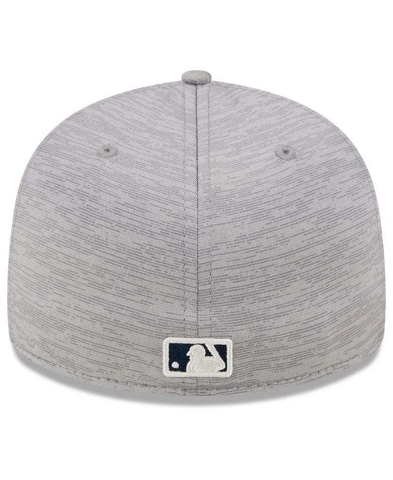Men's New Era Gray Atlanta Braves 2024 Clubhouse Low Profile 59FIFTY Fitted Hat