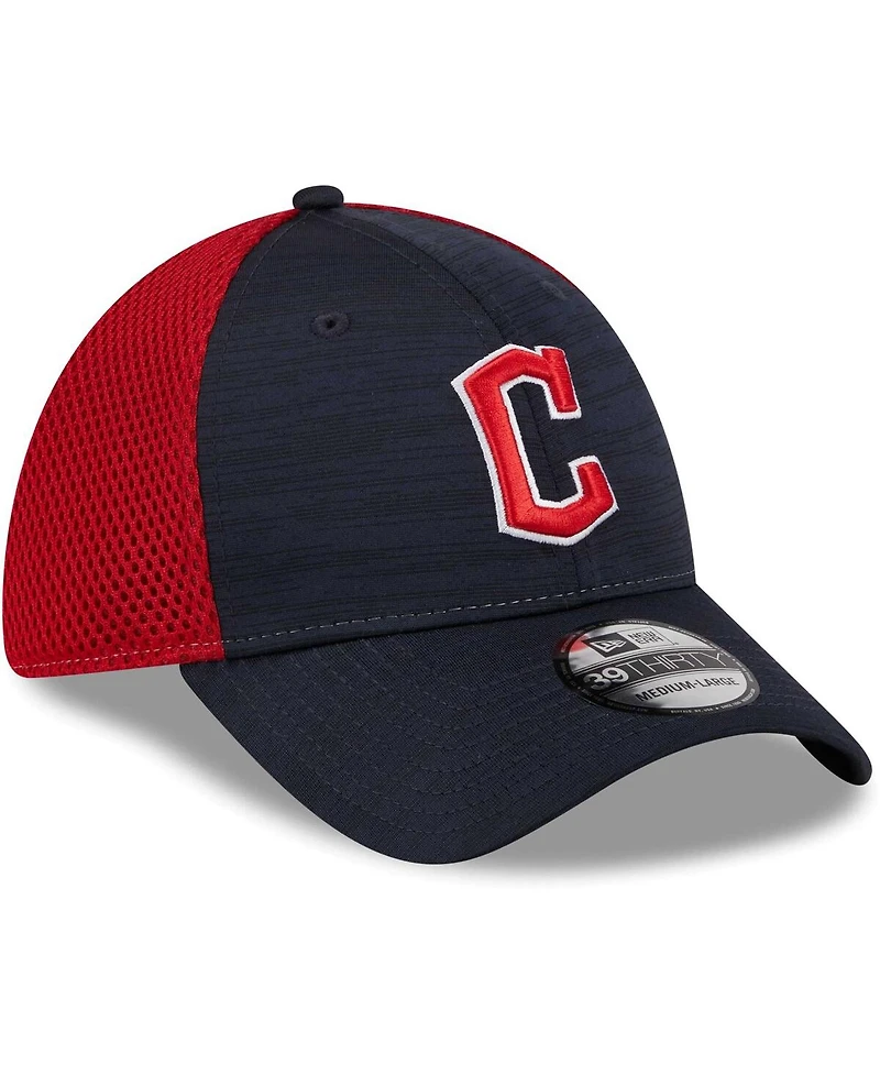 Men's New Era Navy Cleveland Guardians Neo 39THIRTY Flex Hat