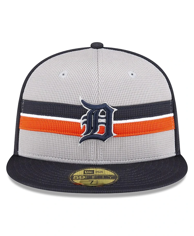 New Era Men's Gray Detroit Tigers 2024 Batting Practice 59FIFTY Fitted Hat
