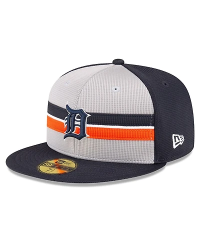 Men's New Era Gray Detroit Tigers 2024 Batting Practice 59FIFTY Fitted Hat